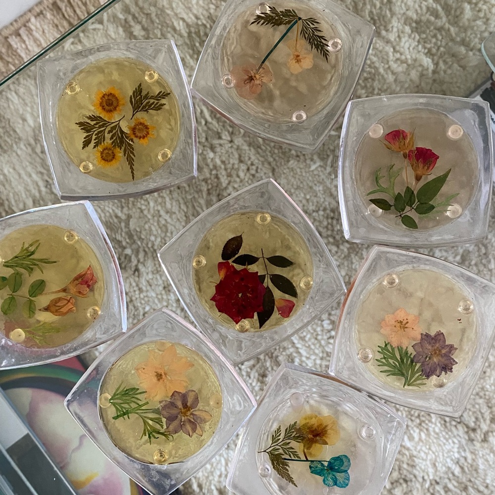 Pressed Flower Coasters - Picture 2 of 2